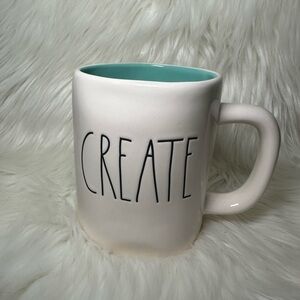 Rae Dunn CREATE Mug with teal interior